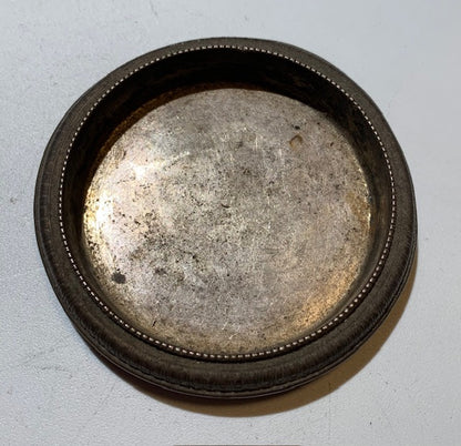 Coupelle de bijoutier en métal argenté – 8 cm × 1,3 cm – 28 grammes