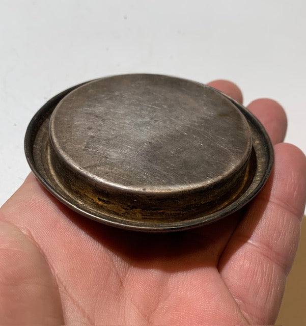 Coupelle de bijoutier en métal argenté – 8 cm × 1,3 cm – 28 grammes