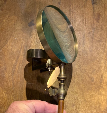 Bougeoir/ loupe réglable de 39 à 55 cm de haut - Fait en métal - 39x 10 cm - 732 gr.