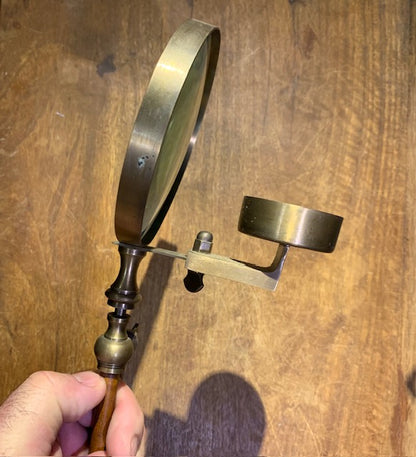 Bougeoir/ loupe réglable de 39 à 55 cm de haut - Fait en métal - 39x 10 cm - 732 gr.