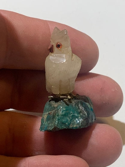 Sélection de jolies petites statuettes d'oiseaux en pierres 🦢 Au choix : cygne -perroquet - canard... fait main, très belles finitions !