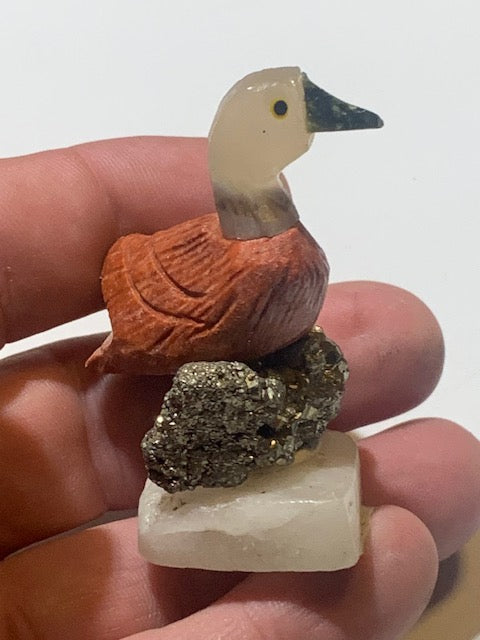 Sélection de jolies petites statuettes d'oiseaux en pierres 🦢 Au choix : cygne -perroquet - canard... fait main, très belles finitions !