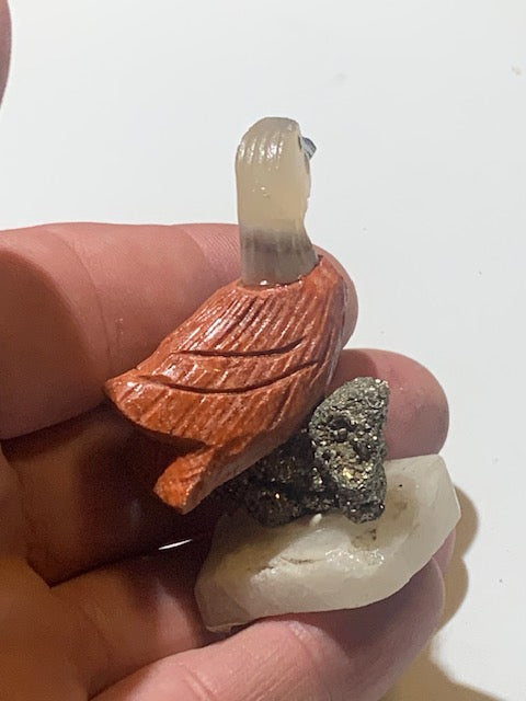 Sélection de jolies petites statuettes d'oiseaux en pierres 🦢 Au choix : cygne -perroquet - canard... fait main, très belles finitions !