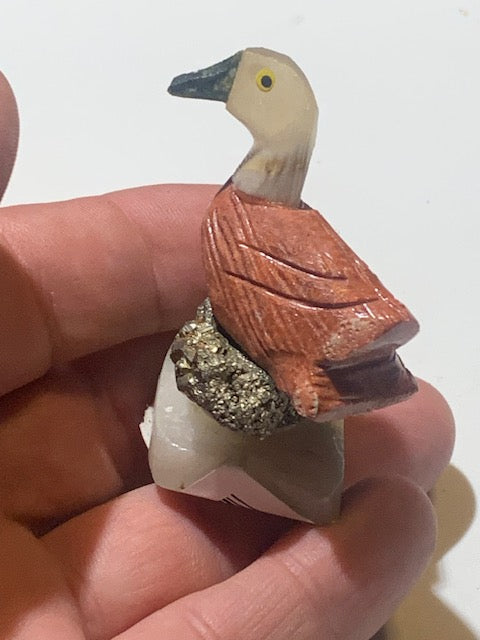 Sélection de jolies petites statuettes d'oiseaux en pierres 🦢 Au choix : cygne -perroquet - canard... fait main, très belles finitions !