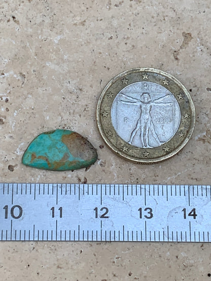 Turquoise, cabochon de 17mm x10 x2 - 2 carats. Parfait en bijouterie, collection ,exposition...