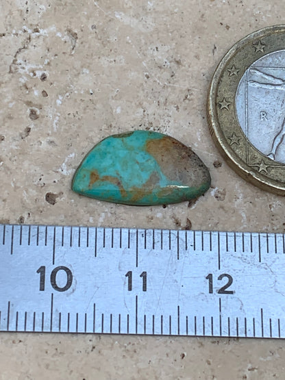 Turquoise, cabochon de 17mm x10 x2 - 2 carats. Parfait en bijouterie, collection ,exposition...