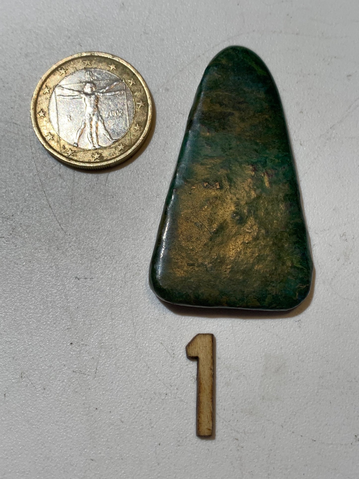 Jadeite - 3 pebbles of your choice, sold individually or in sets - 40 x 30 x 6 mm on average