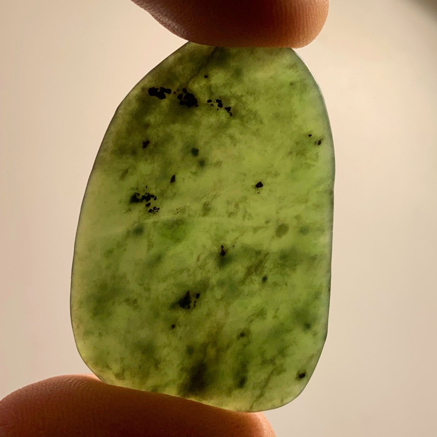 Jadeite - 3 pebbles of your choice, sold individually or in sets - 40 x 30 x 6 mm on average