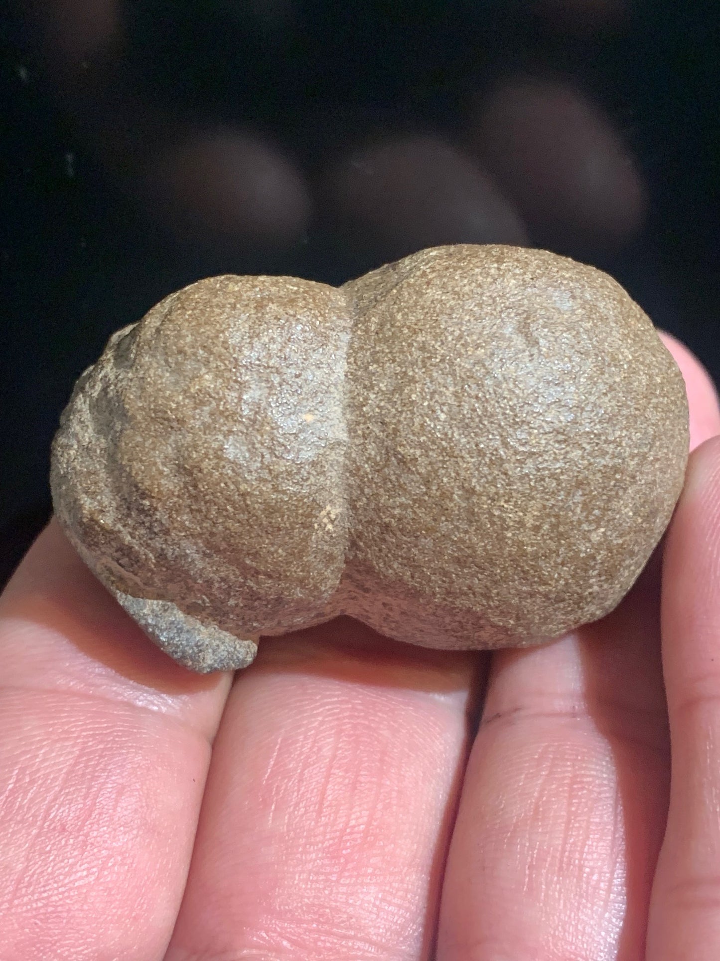 Moqui Balls/ Pierres des Chamans - Pièce naturelle jumelée 65,7 grammes - 50 x 34 x 30 mm