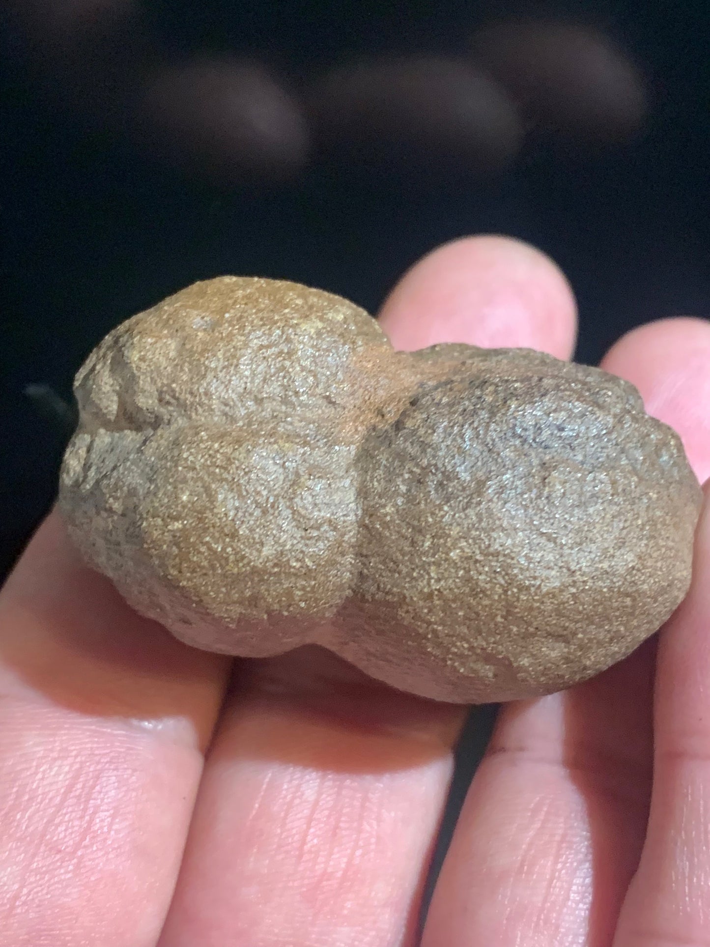 Moqui Balls/ Pierres des Chamans - Pièce naturelle jumelée 65,7 grammes - 50 x 34 x 30 mm