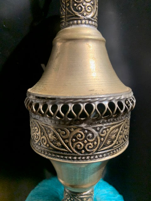 Embrasse marocaine avec motif artisanal pour rideau ou décoration - 40 cm de haut x 7,5 cm de diamètre