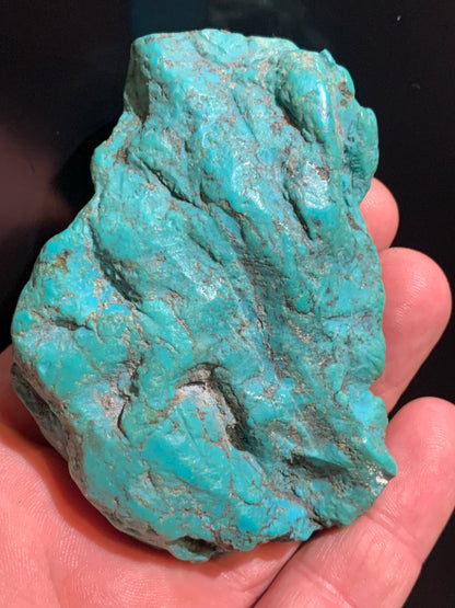 Turquoise Américaine, très grosse pépite naturelle de 86 mm x 62 x 32 - 137,2 gr.