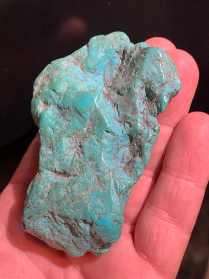 Turquoise Américaine, très grosse pépite naturelle de 86 mm x 62 x 32 - 137,2 gr.