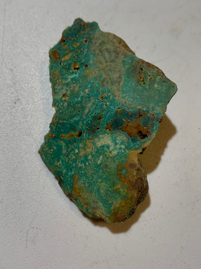 Turquoise verte du Mexique, demi pépite naturelle de 59 mm x 42 x 19 - 26,9 gr.