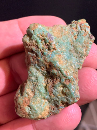 Turquoise verte du Mexique, demi pépite naturelle de 59 mm x 42 x 19 - 26,9 gr.