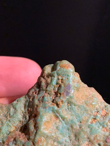 Turquoise verte du Mexique, demi pépite naturelle de 59 mm x 42 x 19 - 26,9 gr.