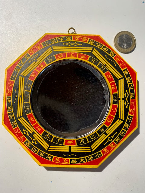 Miroir Ba Gua Feng Shui à 8 côtés - 12,5 x 12,5 mm - 95 gr.