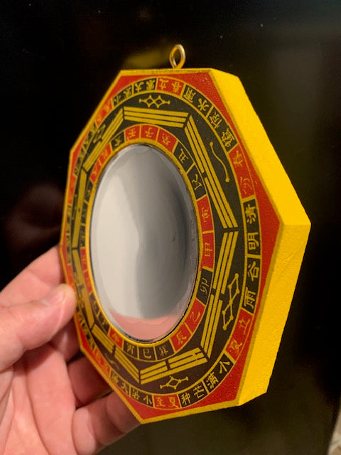 Miroir Ba Gua Feng Shui à 8 côtés - 12,5 x 12,5 mm - 95 gr.