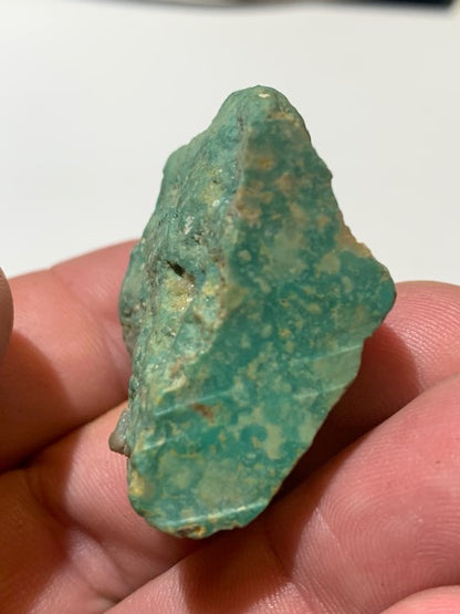 Turquoise verte du Mexique, demi pépite naturelle de 35 mm x 33 x 18 - 25 gr.