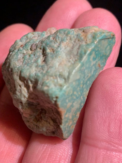Turquoise verte du Mexique, demi pépite naturelle de 35 mm x 33 x 18 - 25 gr.