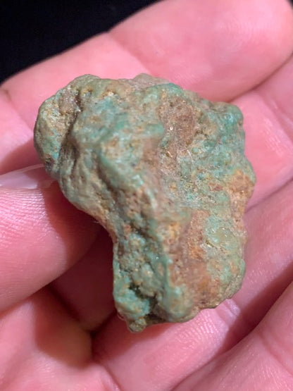 Turquoise verte du Mexique, pépite naturelle de 35 mm x 33 x 23,6 - 23,6 gr.