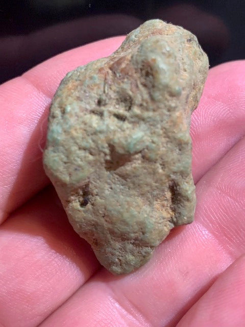 Turquoise verte du Mexique, pépite naturelle de 45 x 32 x 20 - 20,7 gr.