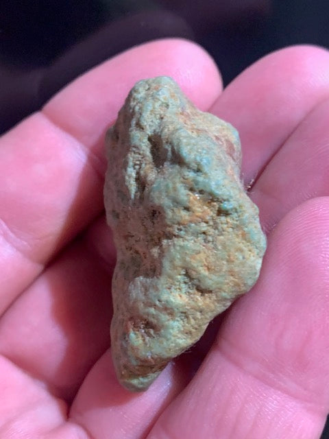 Turquoise verte du Mexique, pépite naturelle de 45 x 32 x 20 - 20,7 gr.