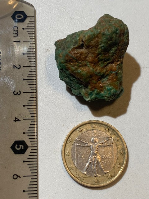 Turquoise verte du Mexique, pépite naturelle de 30 x 26 x 23 - 16 gr.