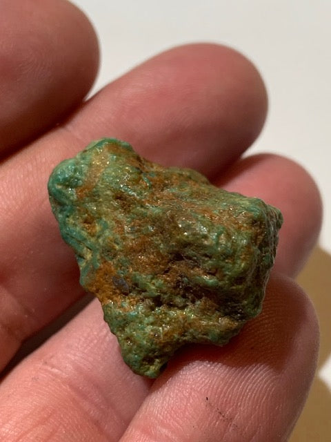 Turquoise verte du Mexique, pépite naturelle de 30 x 26 x 23 - 16 gr.