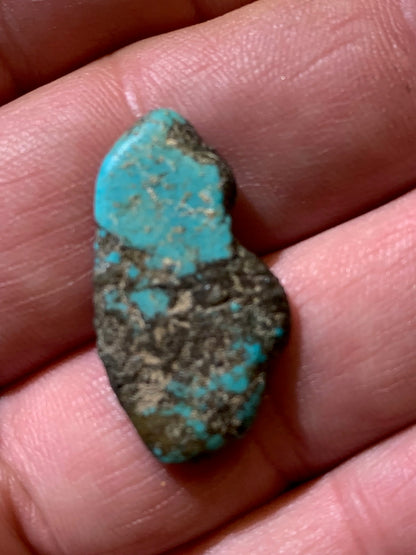 Turquoise Tibétaine, en lot ou à l'unité - Petites pépites naturelles de 25 mm x 18 x 5 - 2 grammes en moyenne