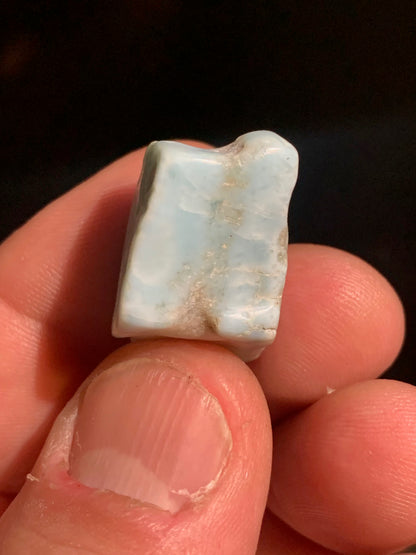 Larimar – pierre roulée – 28 x 16 x 15 mm – 9,9 gr.