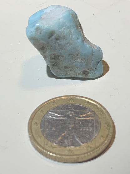 Larimar – pierre roulée – 28 x 16 x 15 mm – 9,9 gr.