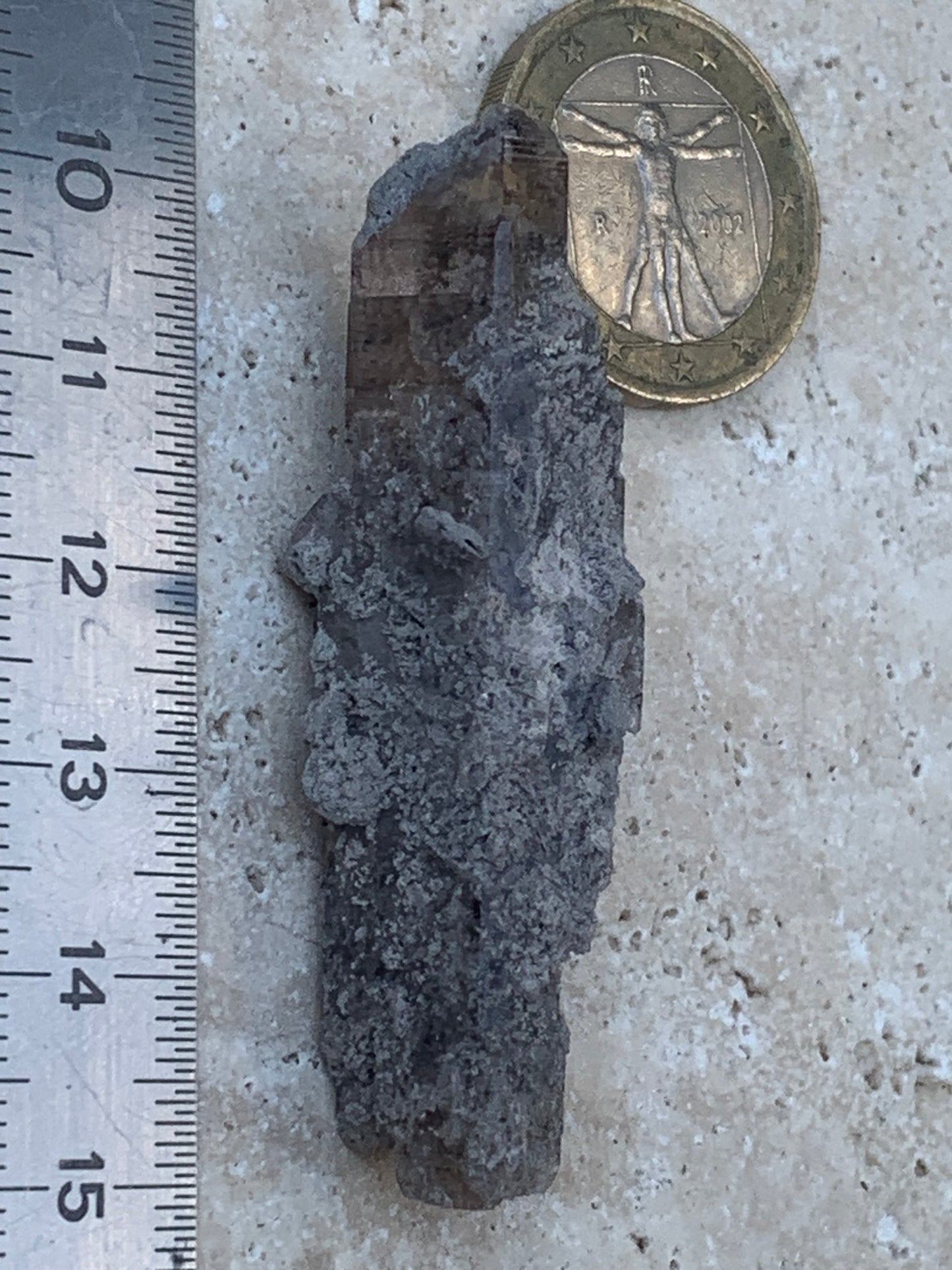 Topaze Impériale, superbe cristal naturel de 55mm x18 x15 - 13,1 grammes. Belle pièce de collection, unique et assez rare !