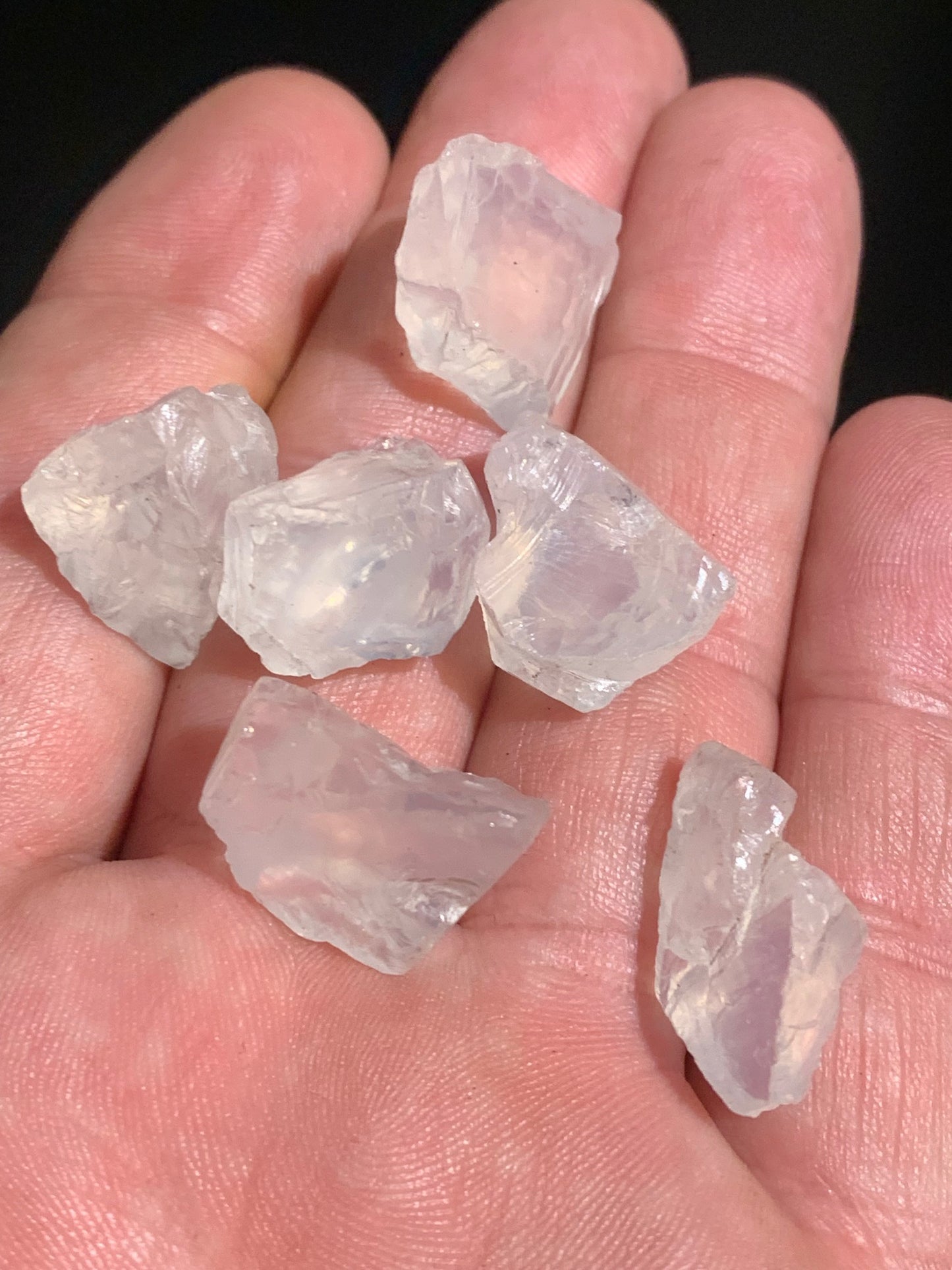 Pierre de lune blanche (adulaire) - Morceaux bruts à l'unité - 20 x 15 x 15 gr. environ