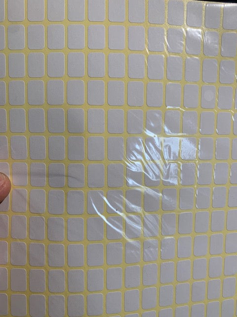 Étiquettes adhésives de petits formats, 9 x 13 mm - Parfait pour marquer les minéraux et bijoux