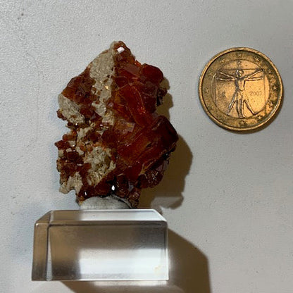 Vanadinite, spécimen brut et naturel, collection ancienne - 47 x 32 x 15 mm - 29,3 gr.