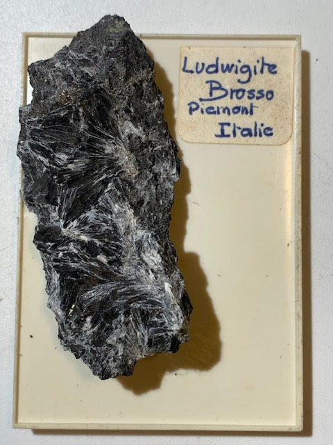 Ludwigite, spécimen brut et naturel, collection ancienne - 70 x 33 x 19 mm - 47,6 gr.