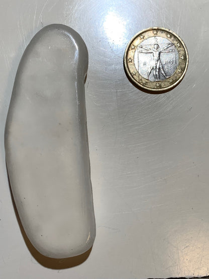 Ulexite - spécimen naturel 'pierre télévision' - 78 x 28 x 15 mm - 59,2 gr. - Qualité AA à AAA
