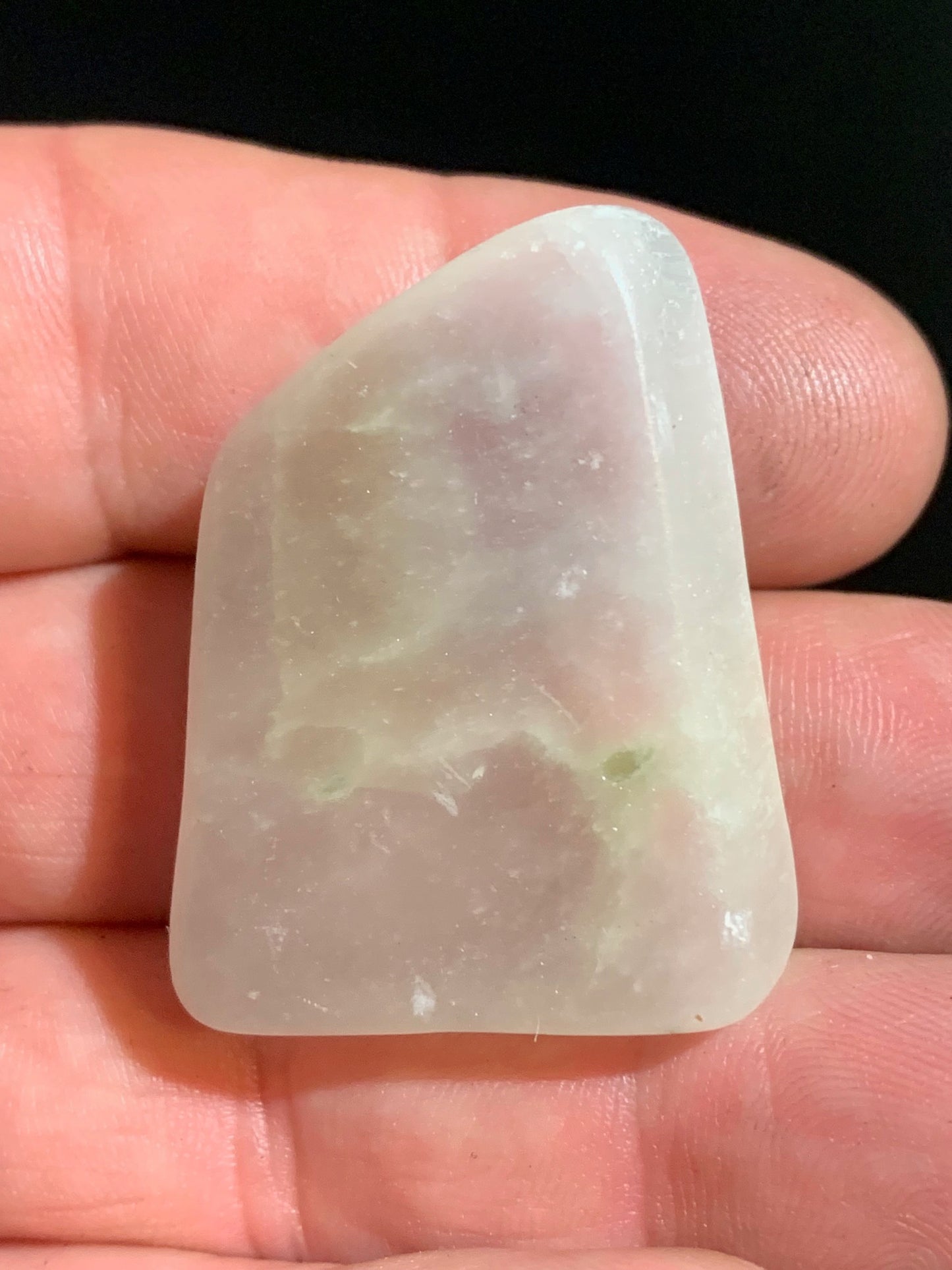 Ulexite - spécimen naturel 'pierre télévision' - 38 x 29 x 12 mm - 19,9 gr. - Qualité AA
