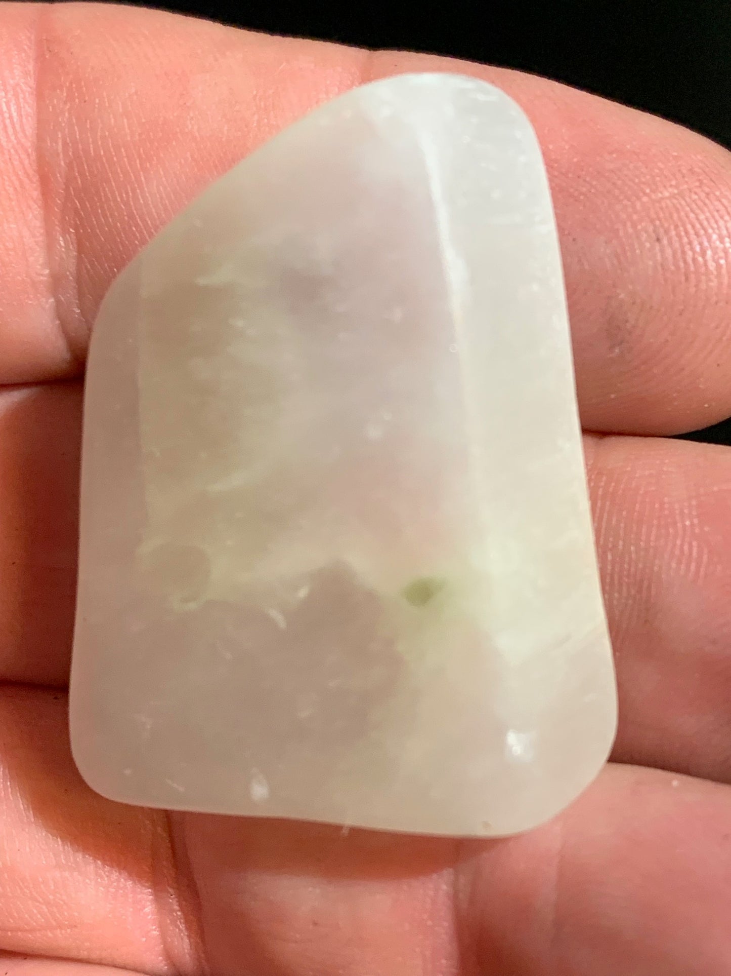 Ulexite - spécimen naturel 'pierre télévision' - 38 x 29 x 12 mm - 19,9 gr. - Qualité AA