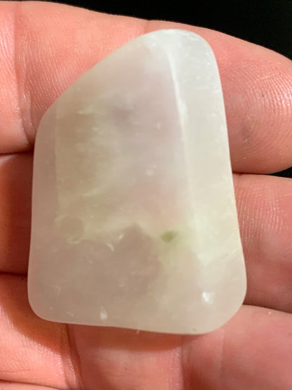 Ulexite - spécimen naturel 'pierre télévision' - 38 x 29 x 12 mm - 19,9 gr. - Qualité AA