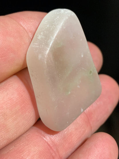 Ulexite - spécimen naturel 'pierre télévision' - 38 x 29 x 12 mm - 19,9 gr. - Qualité AA