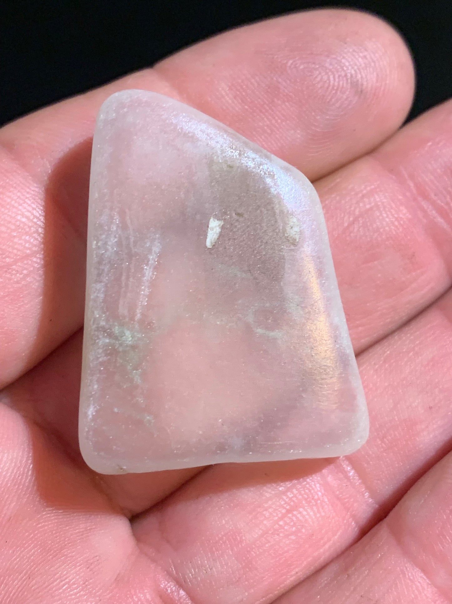 Ulexite - spécimen naturel 'pierre télévision' - 38 x 29 x 12 mm - 19,9 gr. - Qualité AA