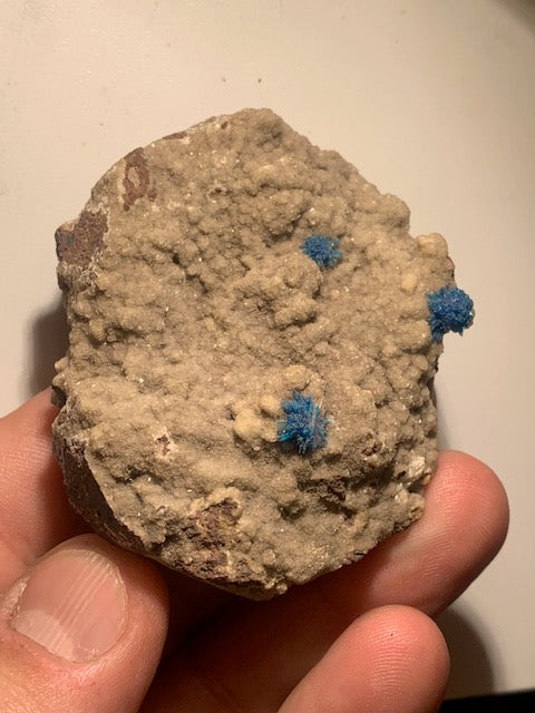 Cavansite, spécimen brut - 65 x 26 x 24 mm - 95 gr.