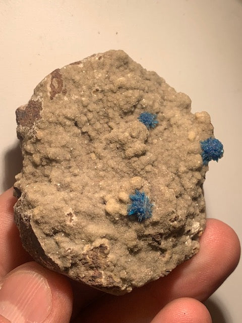 Cavansite, spécimen brut - 65 x 26 x 24 mm - 95 gr.