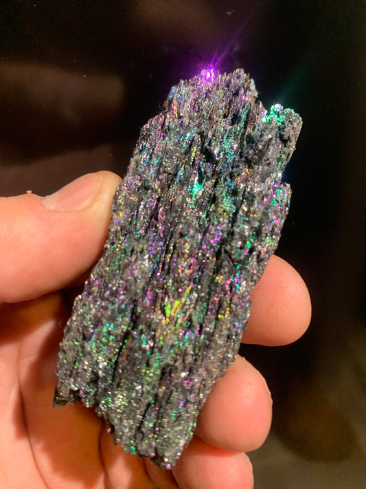 Silicium – Spécimen brut et naturel, des reflets métalliques superbes - 82 x 35 x 23 mm - 55,8 gr. - 📽️ Vidéo disponible
