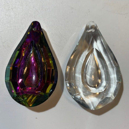 Cristaux Feng Shui à suspendre, transparent ou multicolore de 5 x 3 x 1,5 cm - Apportent la lumière et la vie dans votre maison !