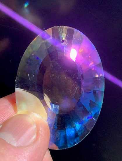 Cristaux Feng Shui à suspendre - Transparent - 5 x 3,5 x 1,5 cm - Apportent la lumière et la vie dans votre maison !