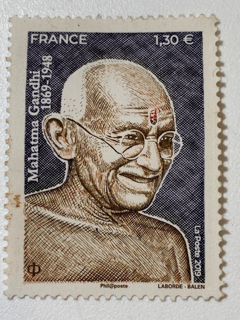 Timbre de 2019 du MAHATMA GANDHI (1869-1948) – 30 x 41 mm