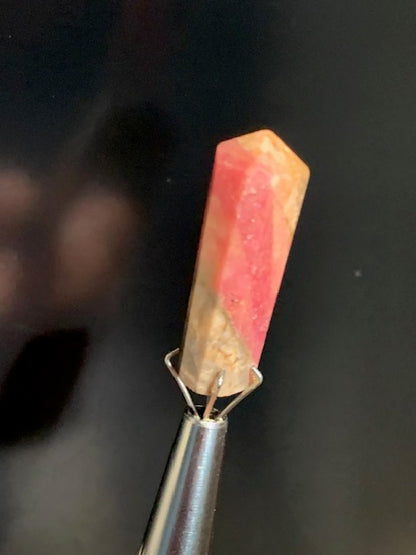Rhodonite – 4 petites pointes/lasers au choix – environ 30 mm x 8 mm de diamètre – Qualité AA à AAA – Parfaites pour la création de pendentifs